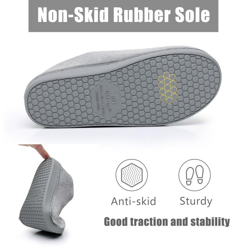 Git-up Women Soft wide Slippers Memory Foam Closed Toed Diabetic Arthritis Edema House Slippers - Image 5